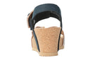 Sandales LISSIA bleues foncé