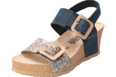 Sandales LISSIA bleues foncé