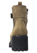 Bottines à talon FAUVE Vertes