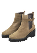 Bottines à talon FAUVE Vertes