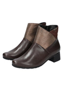Bottines à talon GARITA marrons foncées
