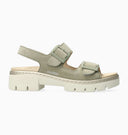 Sandales à talon AMIRA Kaki clair