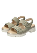 Sandales à talon AMIRA Kaki clair