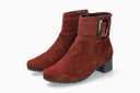 Bottines A Talon GIANINA rouges Foncé