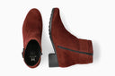 Bottines A Talon GIANINA rouges Foncé