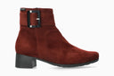 Bottines A Talon GIANINA rouges Foncé
