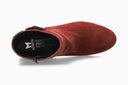 Bottines A Talon GIANINA rouges Foncé