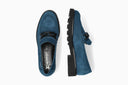 Mocassins SALKA bleues foncé