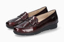 Mocassins DIVA rouges Foncé
