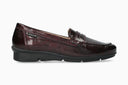 Mocassins DIVA rouges Foncé