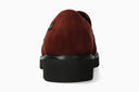 Mocassins SALKA VELCALF rouges foncé