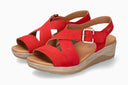 Sandales CLAUDINE rouges