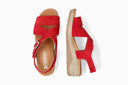 Sandales CLAUDINE rouges
