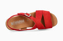 Sandales CLAUDINE rouges