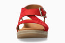 Sandales CLAUDINE rouges