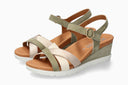 Sandales A Talon YRENA Vertes