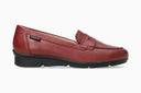 Mocassins DIVA rouge foncé