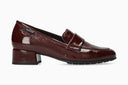 Mocassins JOSEPHINE rouge foncé