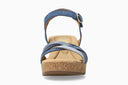 Sandales voûte liège NIAGARA bleu foncé