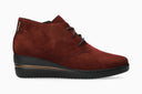 Bottines à talons PHOEBE rouge foncé