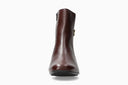 Bottines à talon JOHANA rouge foncé