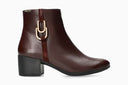 Bottines à talon ZINA rouge foncé