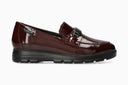 Mocassins CARLYNE rouge foncé
