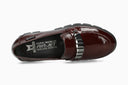 Mocassins CARLYNE rouge foncé